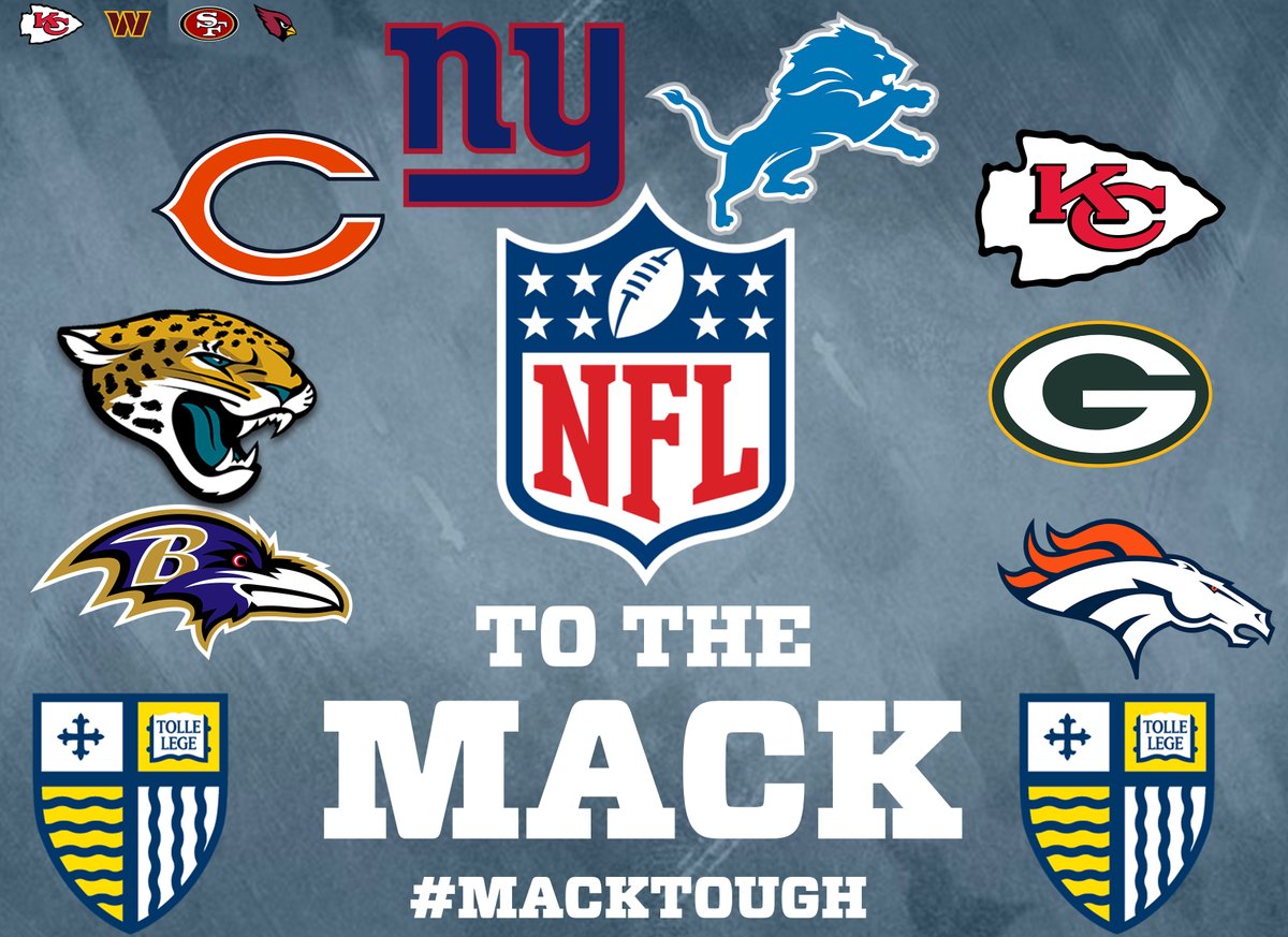 Busy couple of weeks in North Andover! Thanks to these 8 teams for checking out our NFL Prospects. Excited to see who is next! MACK->League #MACKTOUGH