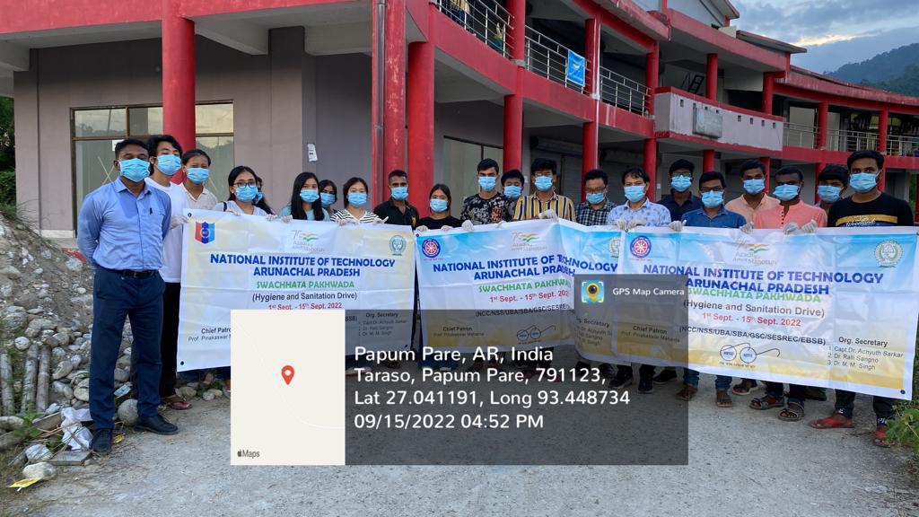 NssNitap's tweet photo. Final day (15th September 2022) of Swachata phagwara by NSS NIT,Arunachal unit under health hygiene and sanitation programm at Shopping complex, library and Research building at NIT Arunachal campus, Jote https://t.co/68CcxiDmkm