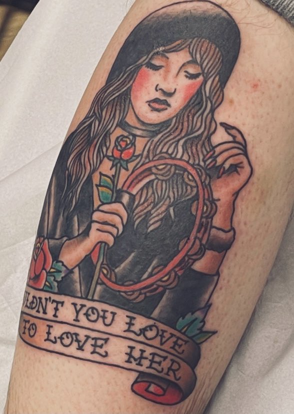 Loving my new <a href="/StevieNicks/">Stevie Nicks</a> tattoo! #FleetwoodMac #stevienicks