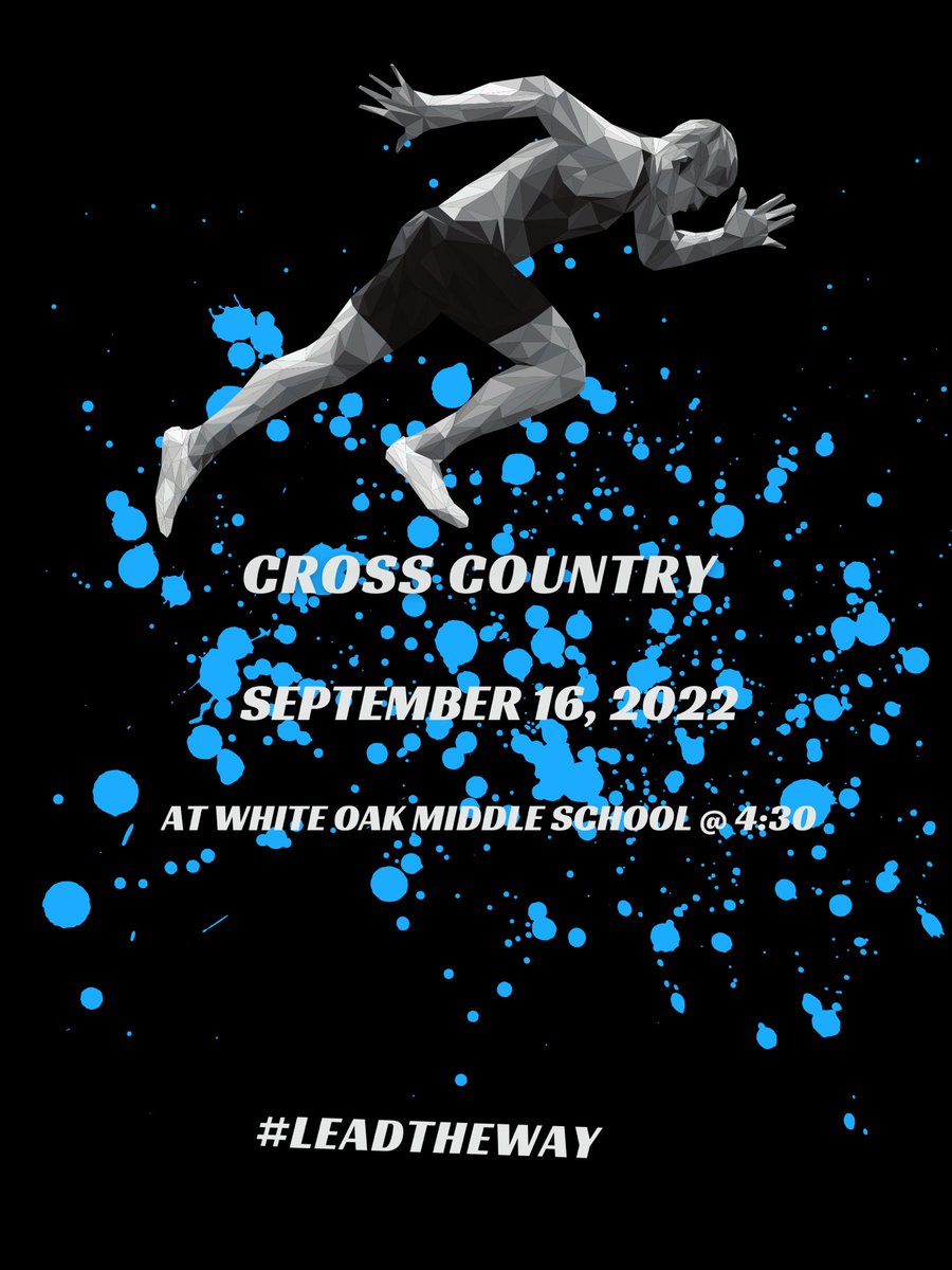 FalconAthletic4's tweet photo. Please come out tomorrow to help support our cross-country team as they compete at White Oak Middle School. The meet will start at 4:30pm, hope to see yall there! #LeadtheWay #RunFalconsRun https://t.co/H0oQGXDiOA