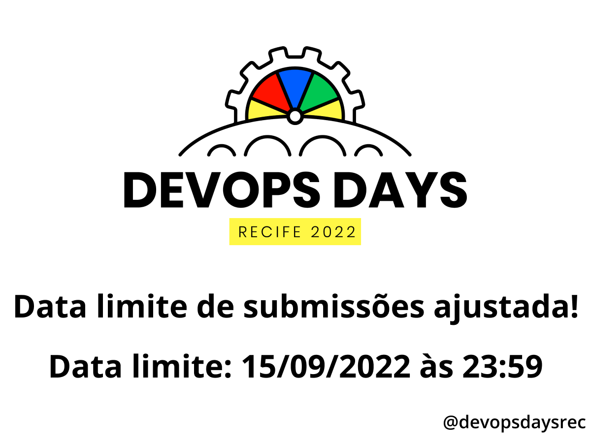 devopsdaysrec's tweet photo. Desde o dia 29/07 estamos abertos para submissão de palestras, hoje notamos um equívoco e ajustamos para o horário correto até às 23:59 de hoje.

O horário foi ajustado e pedimos desculpas pelo erro.

Link: https://t.co/aExly2zyZI

#devopsdaysrec #devopsdays #c4p https://t.co/1KuxAqZtBj