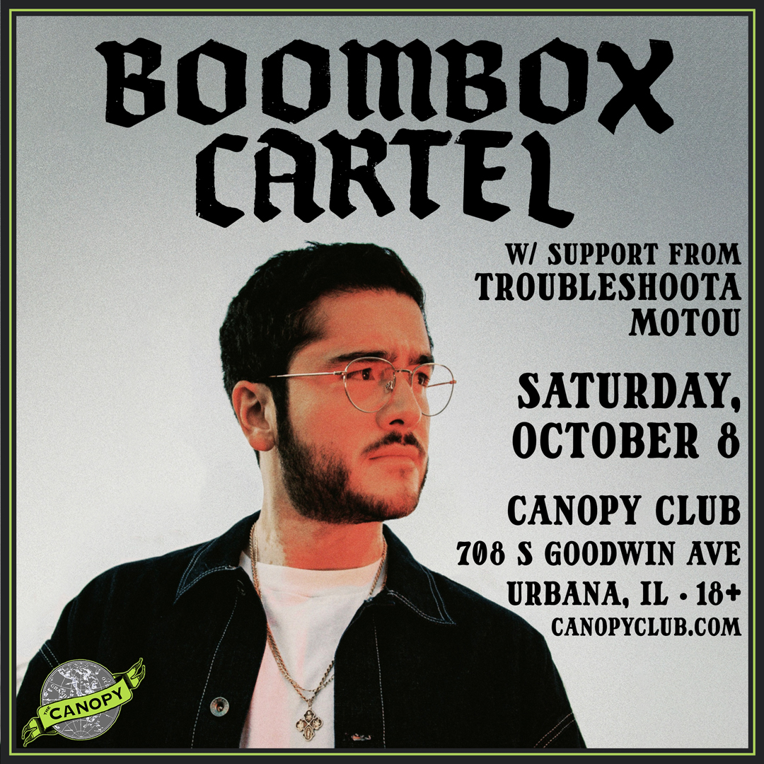 Check it out! ✅ We just added <a href="/Troubleshootaa/">Troubleshoota</a> and <a href="/motoumusic/">MOTOU</a> as support for the legend <a href="/BoomboxCartel/">BOOMBOX CARTEL</a>! They're going to tear it all the way down on Saturday 10/8. Adv tix on sale now. Come find your sound under the Canopy. 🚀

➡ bit.ly/cc-boomboxcart…