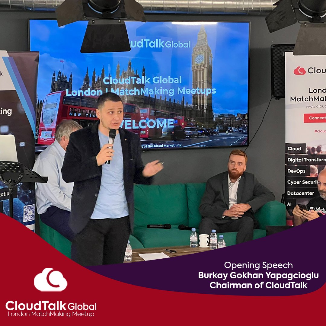 cloudtalkglb's tweet image. Opening Speech by Burkay Yapagcioglu, Chairman of CloudTalk Global

Find the Event Venue on the Map: g.page/huckletreeshor…
Venue: Huckletree Shoreditch Alphabeta building 14-18 Finsbury Square London EC2A 1BR