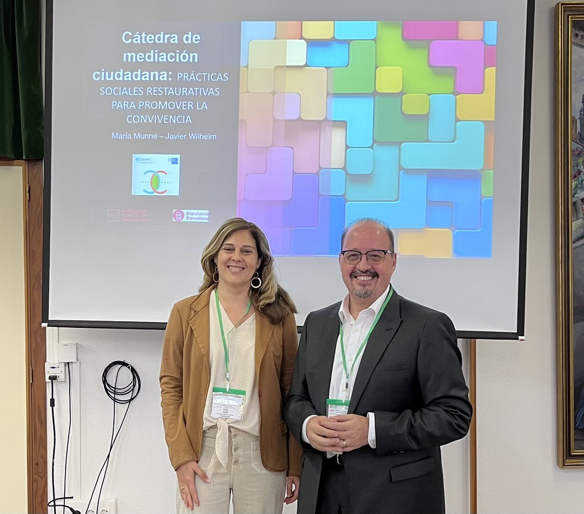 javierwilhelm's tweet photo. Presentación de la #catedra en #mediacion #ciudadana @bsm_upf @diba en el #congreso #cuemyc en la @UniversidadeUSC https://t.co/J84bRdT3vr