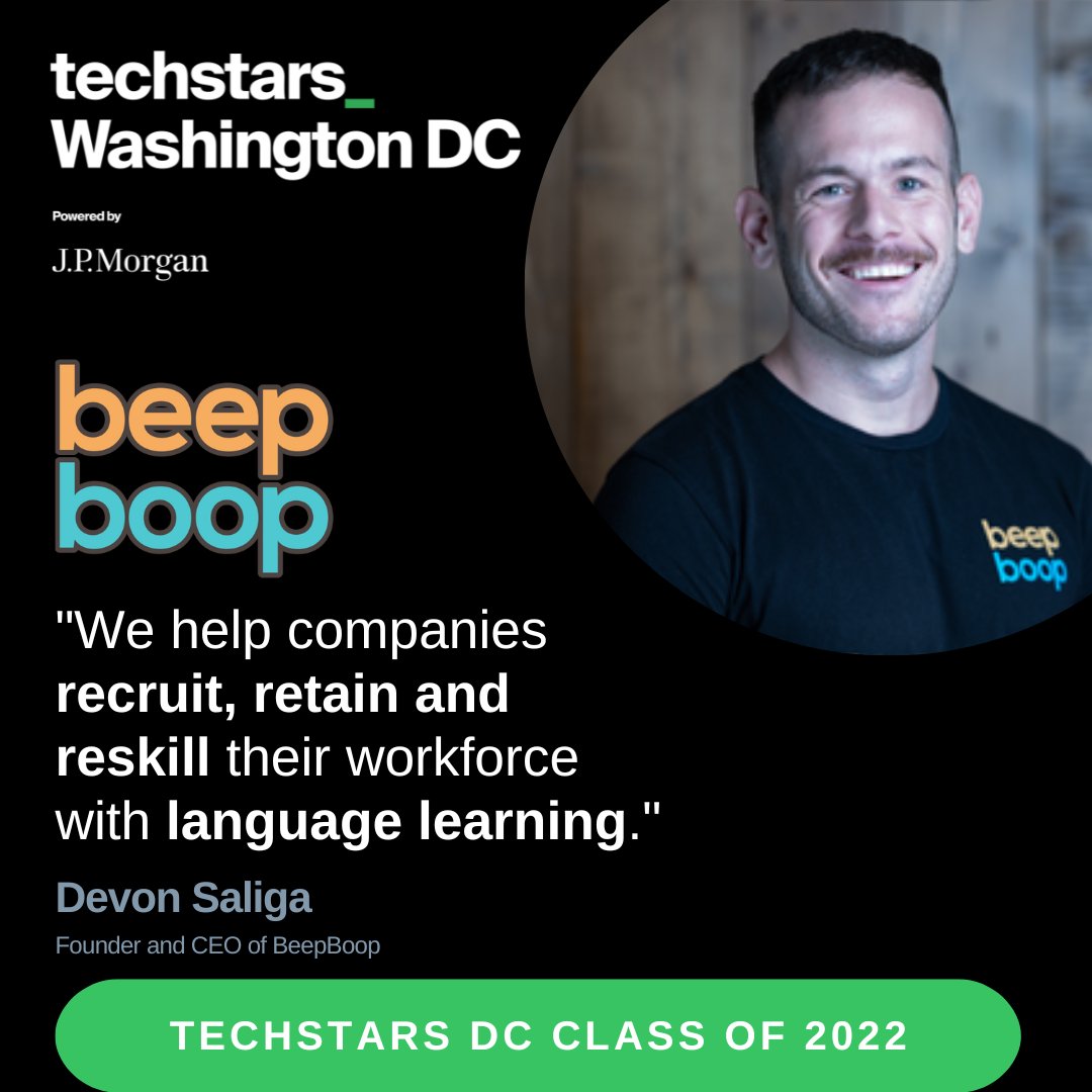 Meet the incredible founders that make up the #TechstarsDC Class of 2022. We are spotlighting one company per day for 12 weekdays and today is DAY 2! Meet <a href="/beepboopus/">beepboop.us</a> founded by <a href="/devonsaliga/">Devon Saliga (he/him)</a>! 

<a href="/Techstars/">Techstars</a> <a href="/jpmorgan/">J.P. Morgan</a>