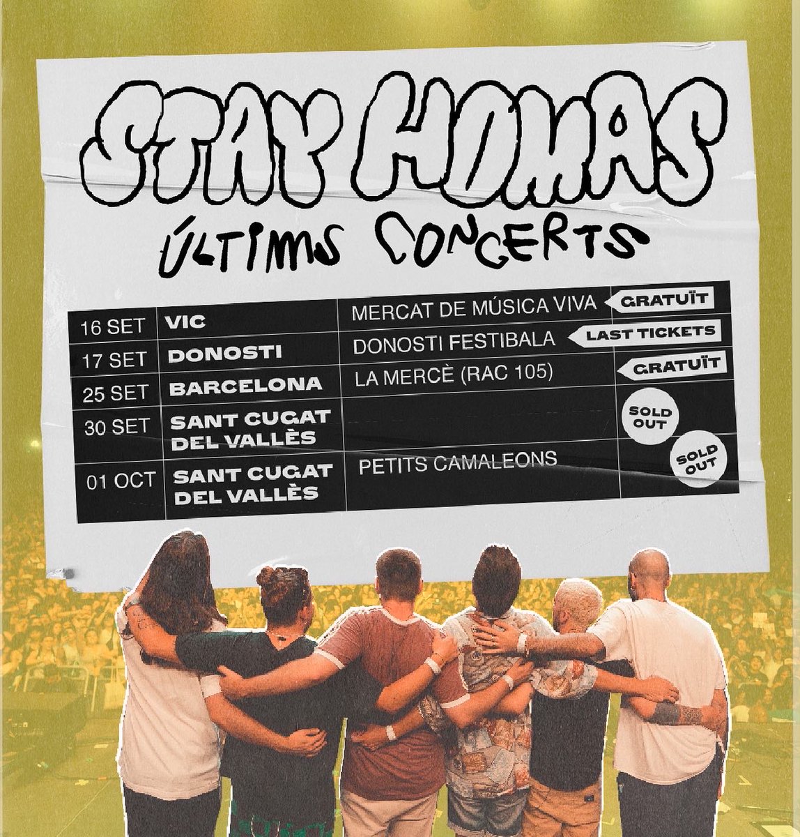 Quin gustete de gira ❤️‍🔥❣️❤️‍🩹💘 tot sacaba 💔 MERCI X SERHI QUEDEN 5 CONCERTS NOMEES!!!
despres marxem un ratet 😴