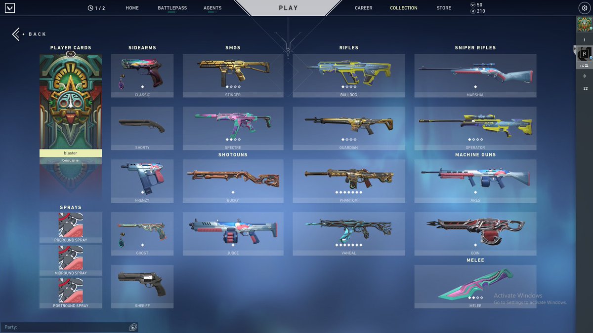 blasterfnr's tweet photo. Selling my valorant account https://t.co/aQBIIumyLP