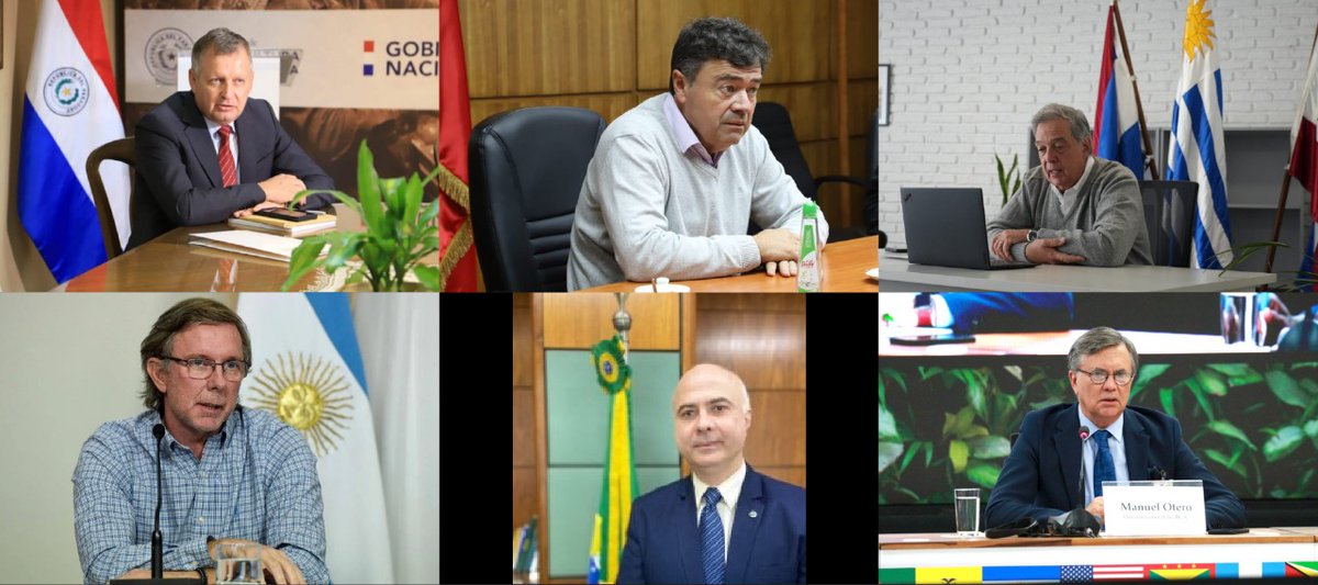 IICAnoticias's tweet photo. Ministros de Agricultura de Argentina, Brasil, Chile, Paraguay y Uruguay reafirman compromiso con sostenibilidad ambiental y urgen a países desarrollados a cumplir su responsabilidad de financiar acción climática 📰👉🖱️https://t.co/R92kR9pb8p https://t.co/lTd0UjRw6c