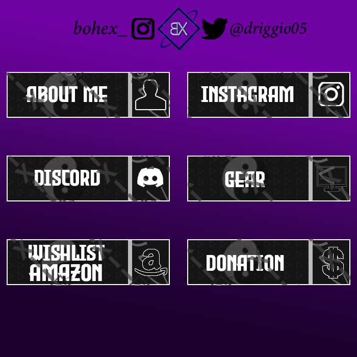 bohex_x's tweet photo. Badges for RUSU🟣
#badge #twitch #designer #design #creator #streamer #stream #live #obs #informazioni #beginner #aboutme #instagram #twitter #discord #gear #wishlistamazon #amazonwishlist #wishlist #amazon #donation #donations #photoshop #creativity #Italy #GraphicDesign https://t.co/RTbjm5ClMb