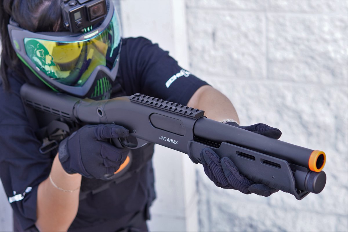 jag_precision's tweet photo. The JAG Scattergun Reaper TS is a fun sized gas airsoft shotgun with an M4 stock.
Available at your favorite local and online retailers of JAG and Echo1 products.
#airsoft #airsoftshotgun #jag #jagarms #jagprecision #echo1 #echo1usa #shoplocal #smallbusiness #speedsoft #milsim https://t.co/8avQQtNEDJ