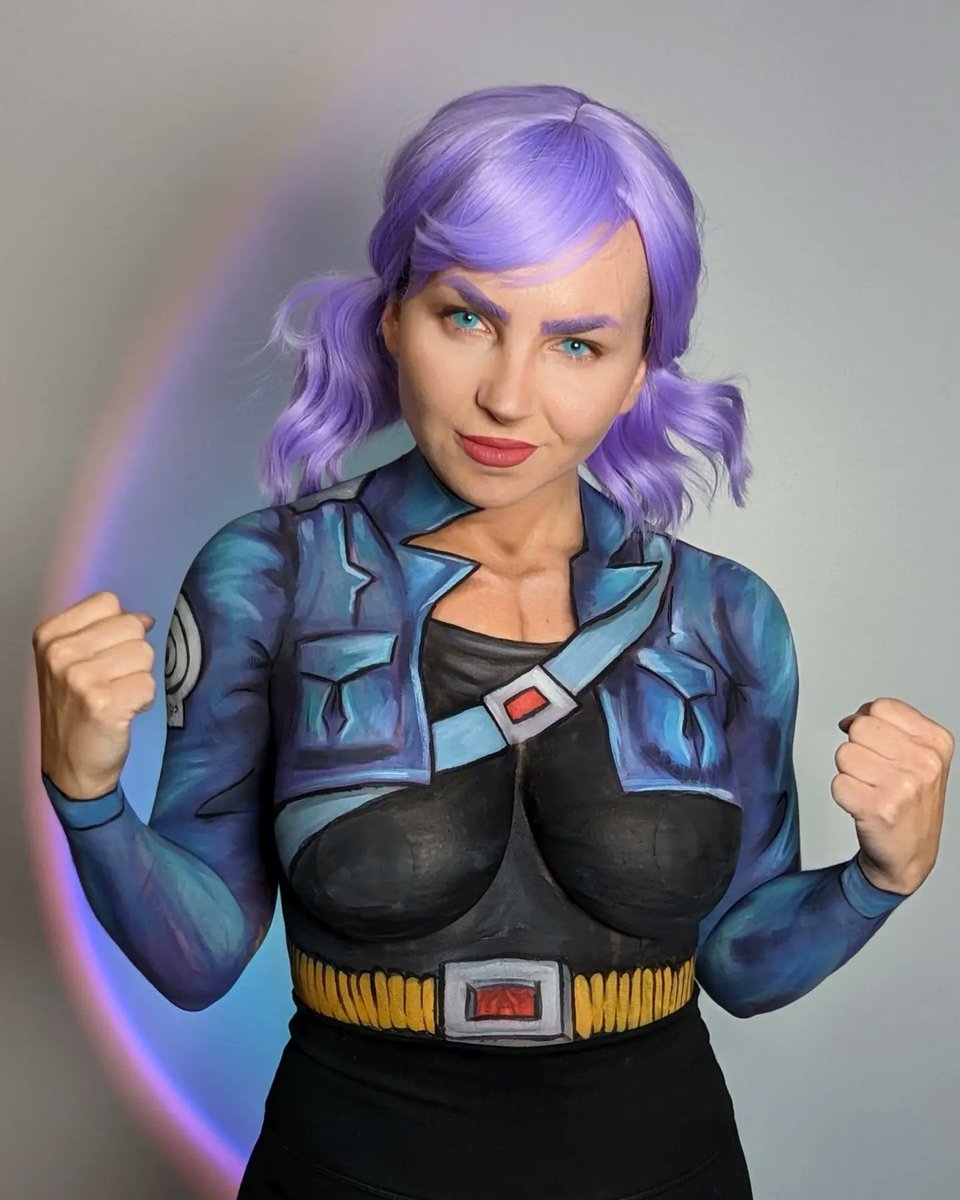 alientrashkitty's tweet photo. 🗡️ Future Trunks Femme 🗡️
#bodypaint #dragonballcosplay #artist #futuretrunks #futuretrunkscosplay https://t.co/PoJoFykDLn