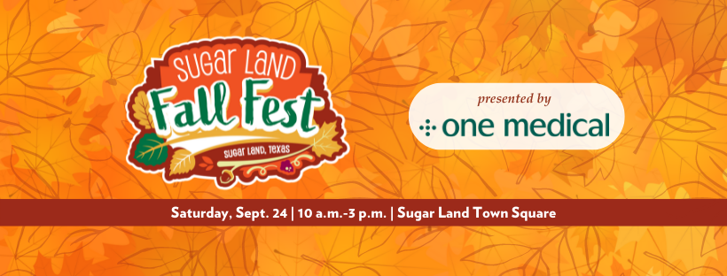 Sugar Land Parks &amp; Recreation is proud to announce One Medical as our presenting sponsor of the 2022 Sugar Land Fall Fest!

Please feel free to visit their booth between 10 a.m. and 3 p.m. at Sugar Land Town Square on Sept. 24!