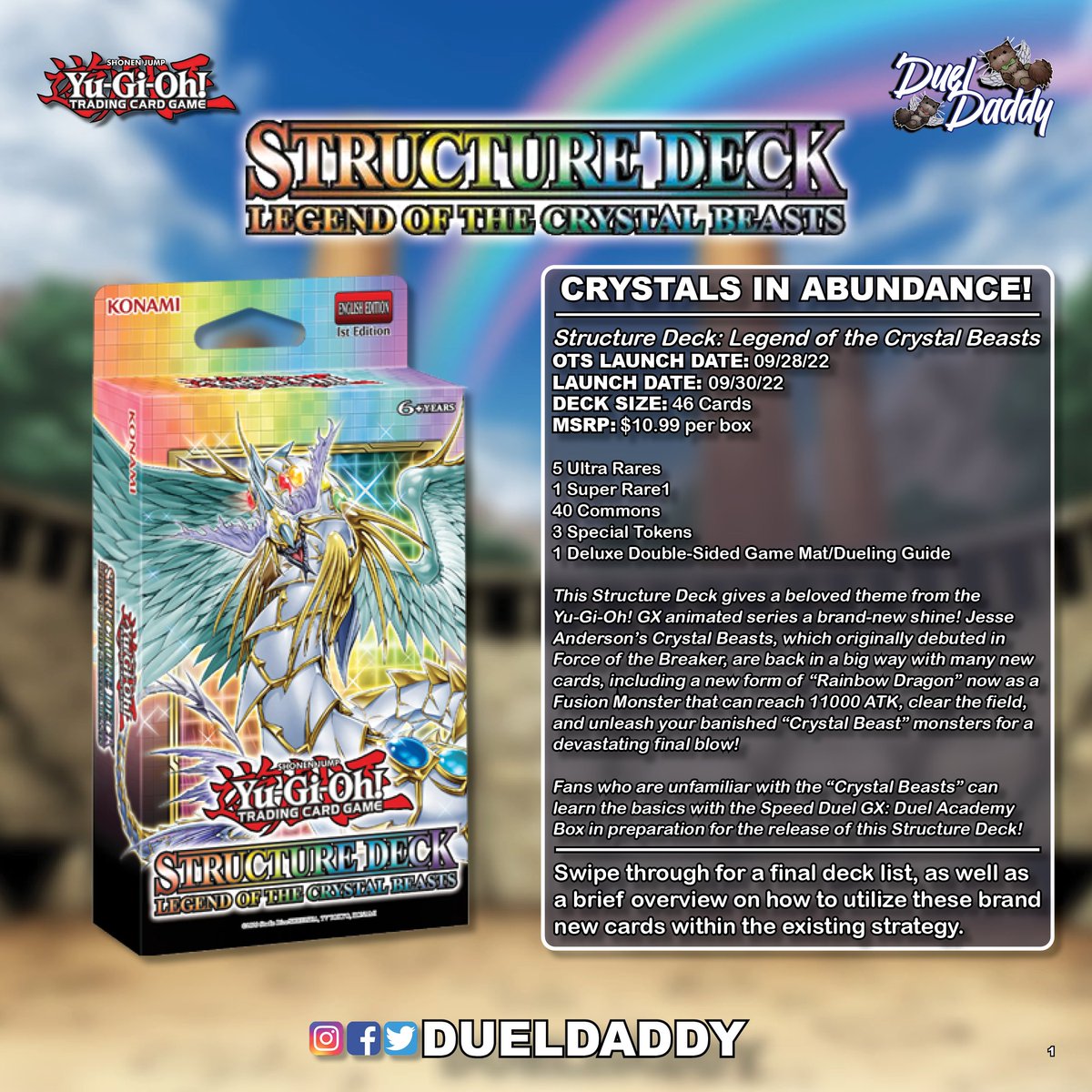 yugioh crystal beast structure deck list PRE-ORDER YU-GI-OH! STRUCTURE DECK: LEGEND OF THE CRYSTAL BEASTS – Cards  and Comics Central