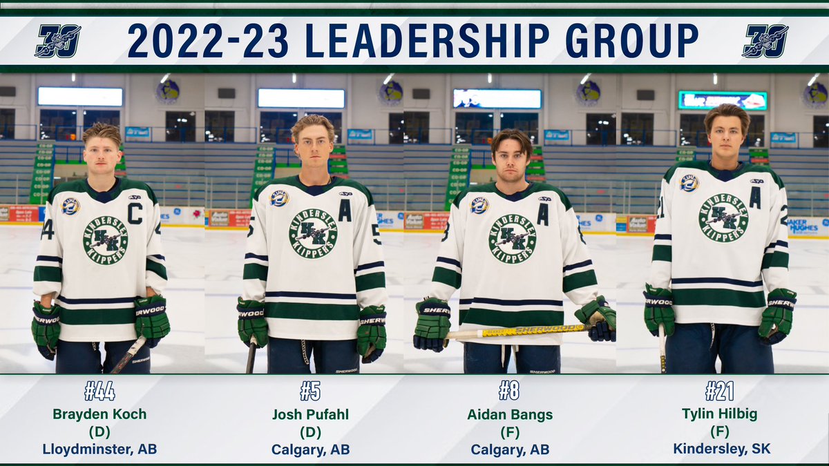 Introducing your 2022-23 Iron Horse Kindersley Klippers Leadership Group

#SJHL | #KlippersHockey✈️