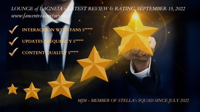 THANK YOU for the latest 5***** review and rating! Always doing my best to make sure all my followers<a href="/tag/fancentro"class="tags"><span>#fancentro</span></a>