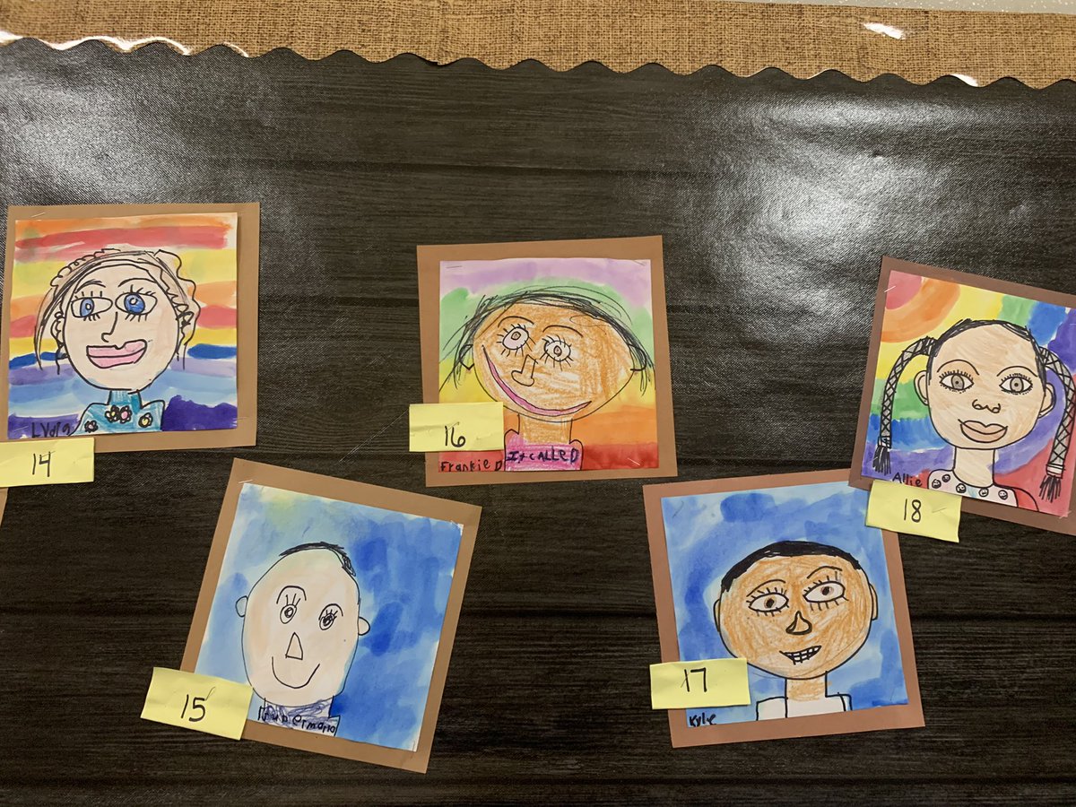 Families…you’ve been patiently waiting to find out how you did guessing which self portrait was your child’s.  😀 Here’s the reveal!  #WEareLakota
#WeChooseLakota
#NeedtoSucceedCECS
#Creeksidetweet