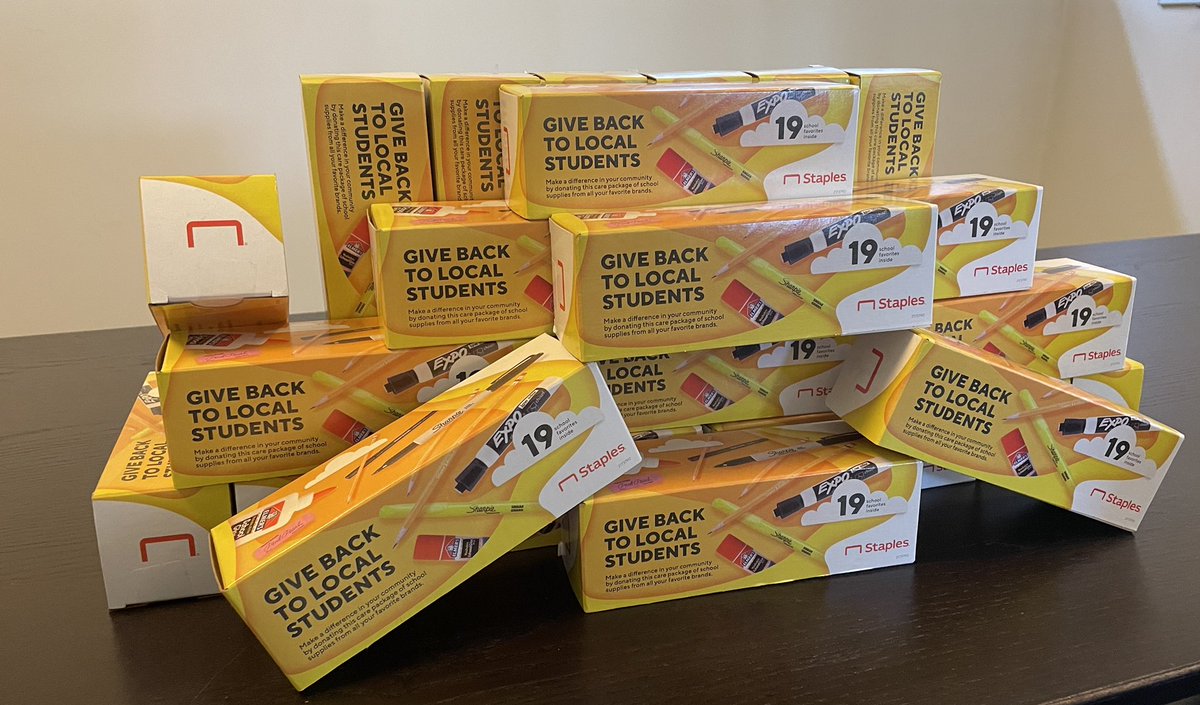 THANK YOU to our local @staplesstores in Hollywood and Wilshire for providing our students with stationary boxes for another school year!  #staplesconnect #lacerafterschoolprograms #backtoschooldrive2022 #losangeles #givebacktothecommunity