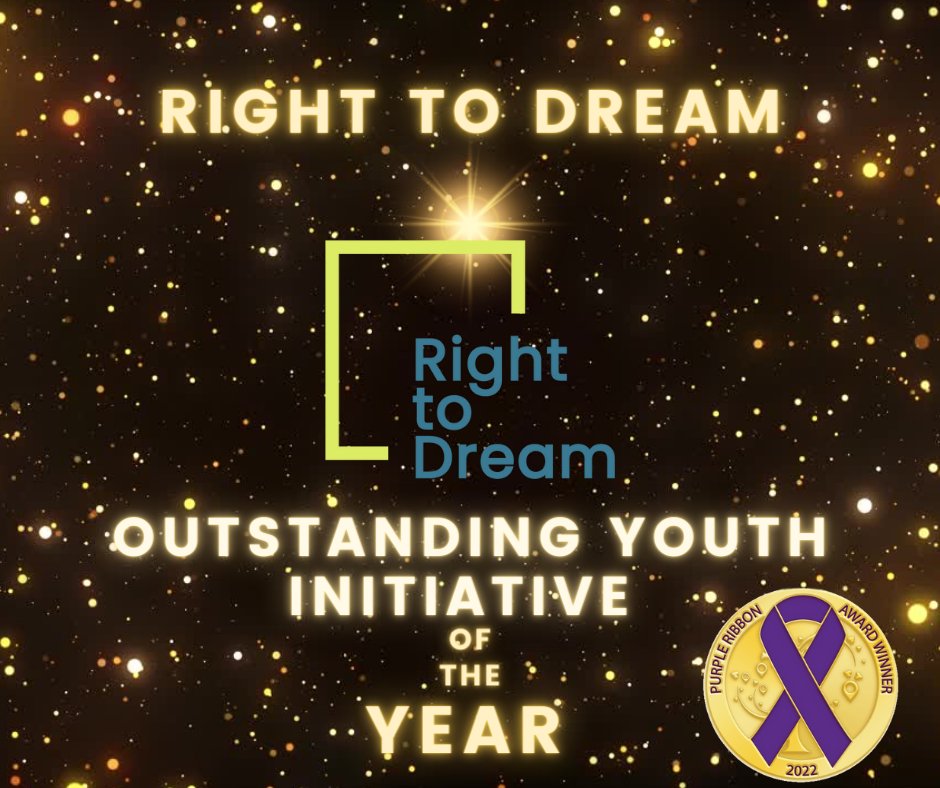 dashdc's tweet photo. DASH is proud to announce that our Right to Dream program has been awarded Youth Initiative of the Year by the Purple Ribbon Awards!  
 @domesticshelter #PRA2022 #PurpleRibbonAwards #DASHDC #DomesticViolence #HomeMeansSafety #DVAdvocate https://t.co/L6HDp7PuZz