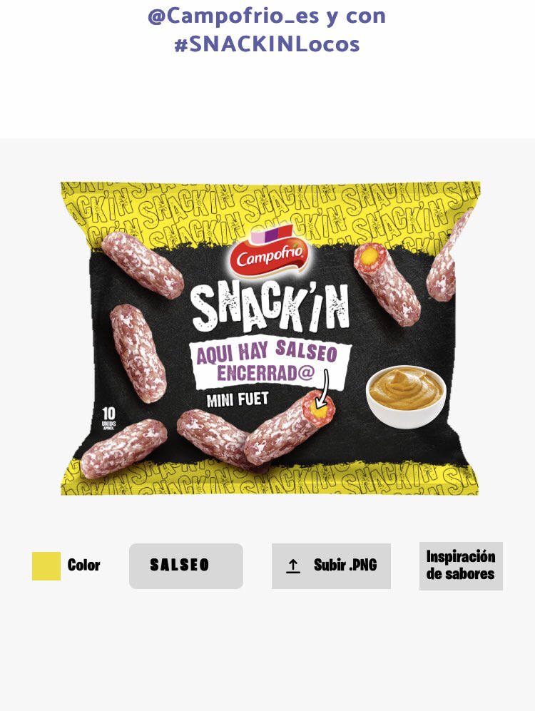 mregfe's tweet photo. @Campofrio_es #SNACKINLocos https://t.co/r1vAYCP4AL