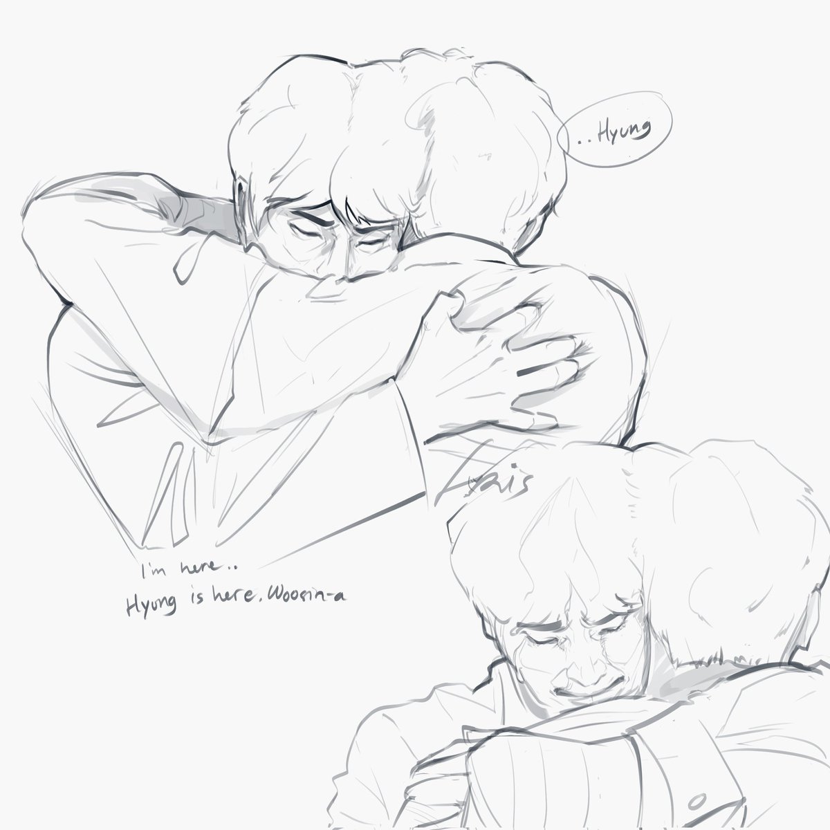 fr_wiwiw's tweet photo. I need them to hug 🥲😭 I think many of us want them to hug each other so tight. How many times Woosin almost lost Suhyeon 😭😭😭
#ADAMAS #AdamasEp16 #Jisung #Suhyeon #Woosin https://t.co/0PoJh0RZkA
