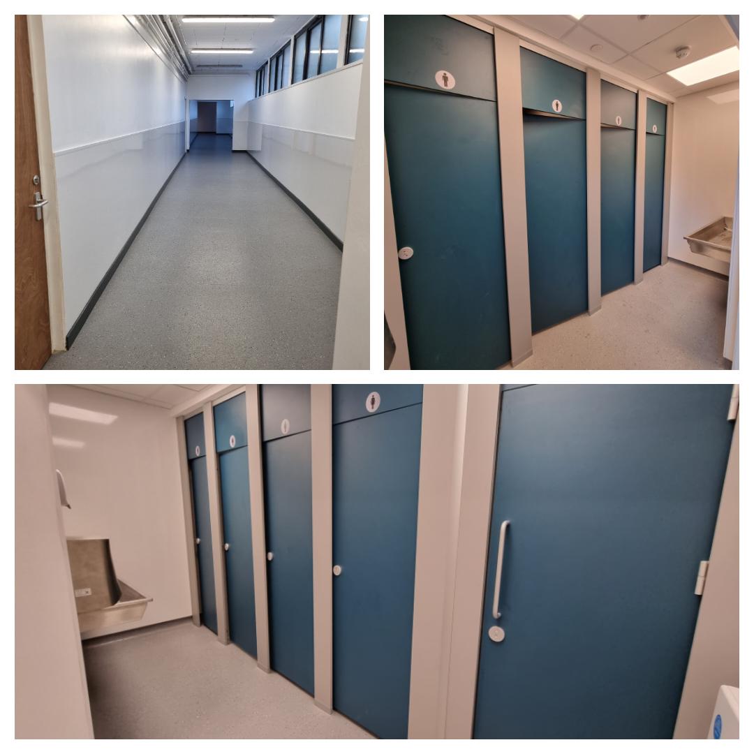 DaviesBros's tweet photo. Davies Brothers complete Toilet, Classroom and Corridors Refurbishment at Dinas Bran School, Llangollen, for Denbighshire C.C. https://t.co/ndvbcKfDzM