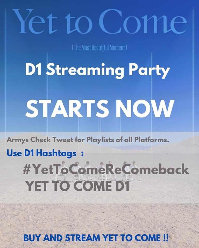 #YetToComeRECOMEBACK day 1