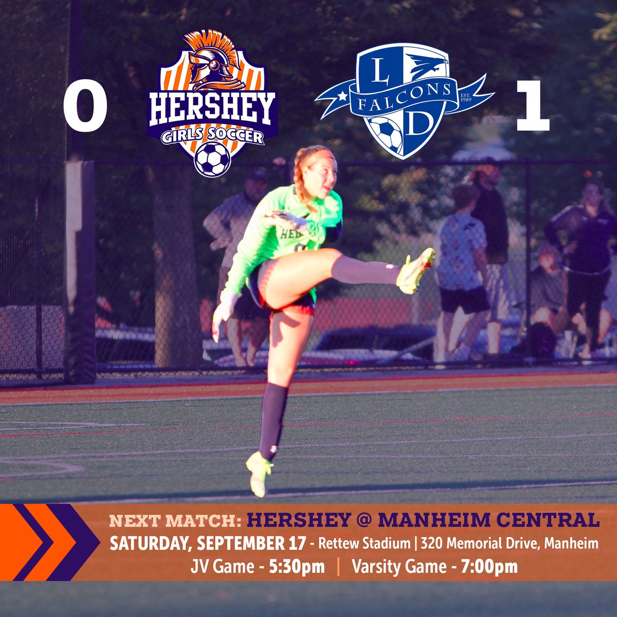 Varsity results from our game against LD last night…not as we hoped but we’ll get them next time