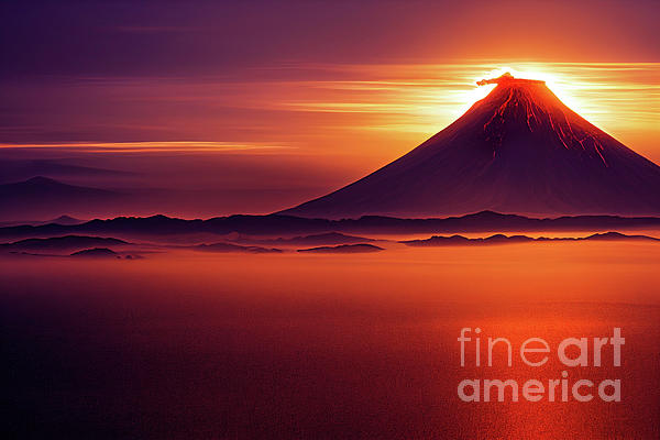 bateman_billy's tweet photo. New artwork for sale! - "Volcano at Sunset" - https://t.co/IFoP5eN67F @fineartamerica https://t.co/UV3gHpc3gX