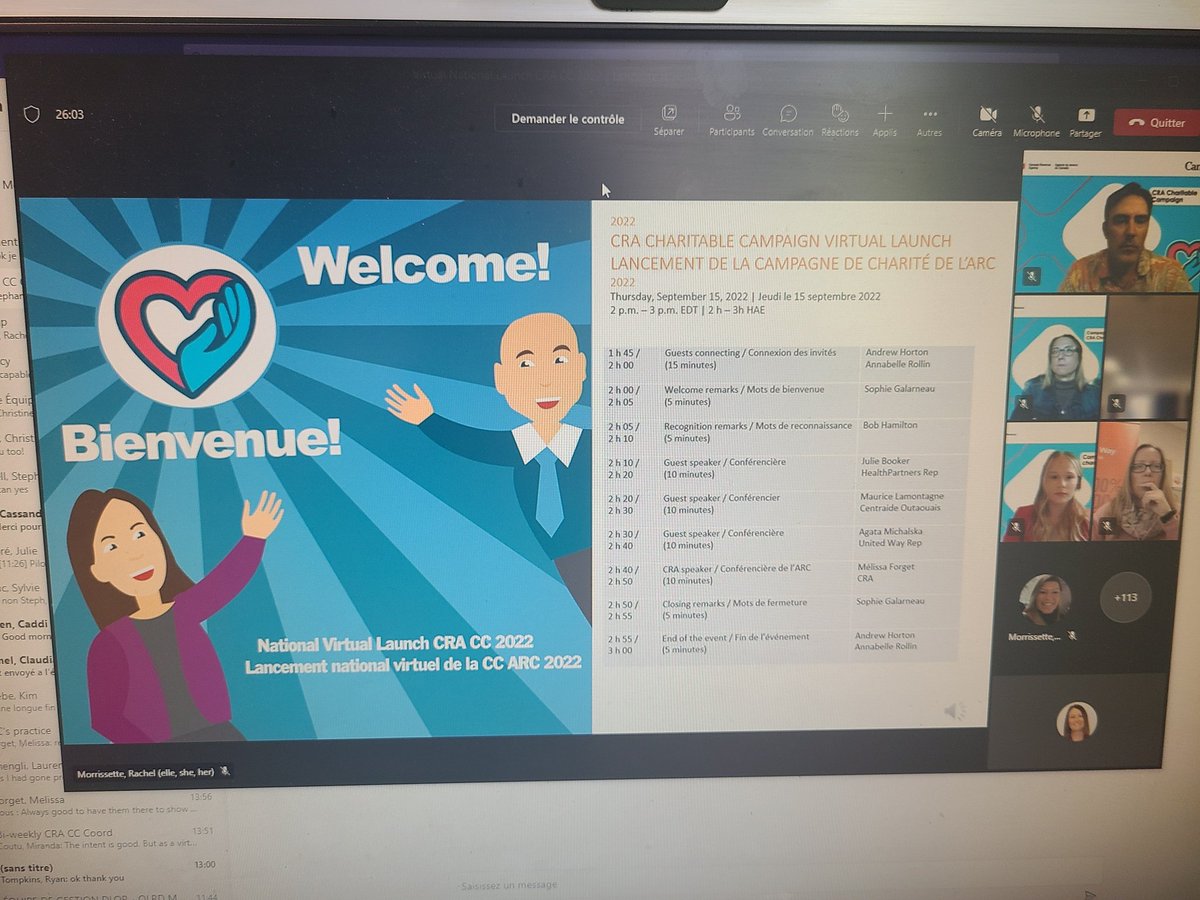 Let's launxh our 2022 CRA Charitable Campaign !! Débutons notre Campagne de charité de l'ARC 2022!! #IgiveJedonne