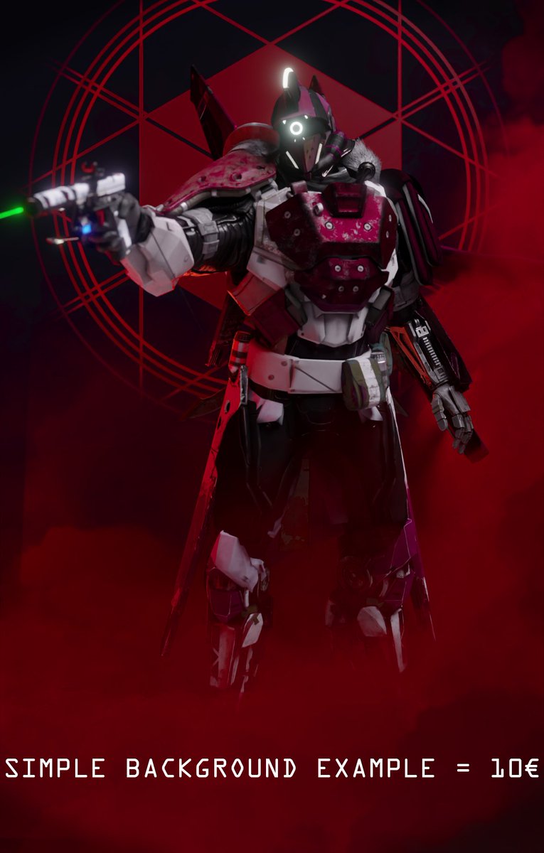 tankore093's tweet photo. I am also opening commissions for people that want their OC made 
the prices are:
guardian = 20 € 
NPC = 30 €
Simple background = 10€
Complex background = 20€
msg me to discuss your commission 
#Destiny2 #destiny2Art #Blender3d #kitbash https://t.co/AqFpyL0vFz