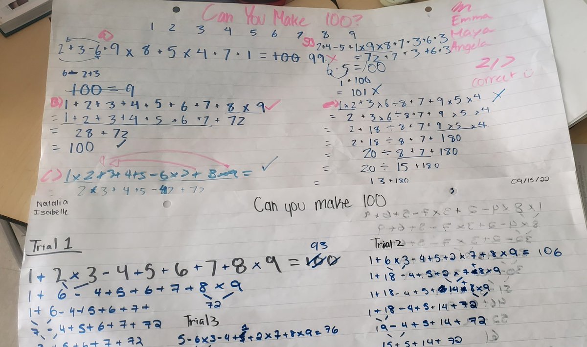 Dzikowski8's tweet image. How many ways can you make 100? #collaboration #mathproblemsolving @DP_math @StTimothyDPCDSB
