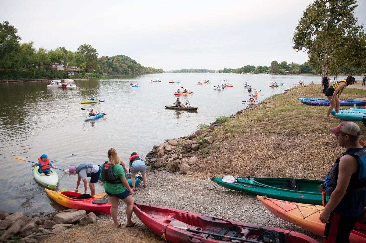 visitpkb's tweet image. Our main Paddlefest event on Saturday (Sept. 17th) 8a.m. to 2p.m., provides a unique opportunity to paddle a three-mile stretch of the Ohio River, from Point Park downriver to Blennerhassett Island and back, while commercial traffic is restricted. Go to parkersburgpaddlefest.com