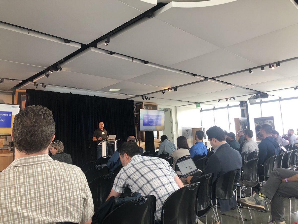 Thanks to Uma for a great prezo and incredible audience engagement.

Next up: <a href="/netflix/">Netflix</a>’s Nabil Schear talking about cloud workload security with osquery

#infosec #cloudsecurity