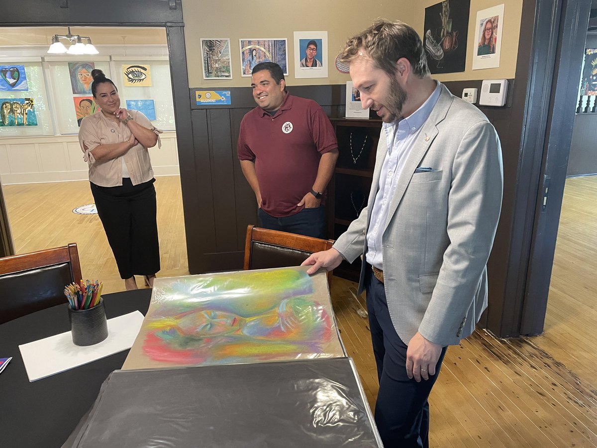 We were so honored to have <a href="/nickmelvoin/">Nick Melvoin</a> visit our Starfest Art Show “Be Seen, Be Heard : A L.A.C.E.R. Art Journey” over the summer.  He was impressed by our students level of skill and excited about us sharing our student work with the larger community. #studentartshowcase