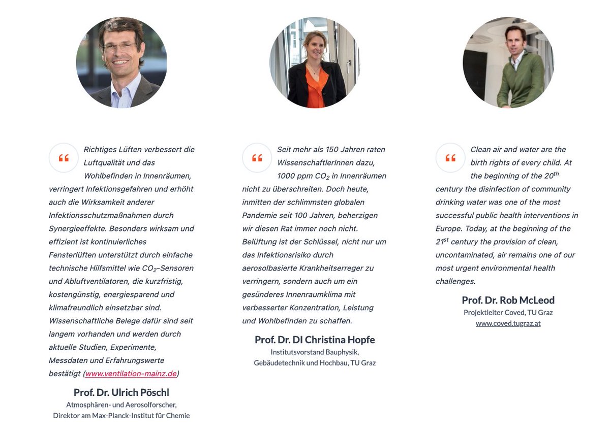 Initiative Gesundes Österreich (@igoe_at) on Twitter photo Wir freuen uns über unsere neuen hochkarätigen Botschafter:innen für #saubereLuft:
Den Direktor des Max-Planck-Institut für Chemie Dr. Ulrich Pöschl, die Leiterin des Instituts Bauphysik, Gebäudetechnik und Hochbau an der TU Graz <a href="/CHopfe/">Christina Hopfe 🇺🇦</a> sowie Prof. Dr. Rob McLeod
(1/2) Wir freuen uns über unsere neuen hochkarätigen Botschafter:innen für #saubereLuft:
Den Direktor des Max-Planck-Institut für Chemie Dr. Ulrich Pöschl, die Leiterin des Instituts Bauphysik, Gebäudetechnik und Hochbau an der TU Graz <a href="/CHopfe/">Christina Hopfe 🇺🇦</a> sowie Prof. Dr. Rob McLeod
(1/2)