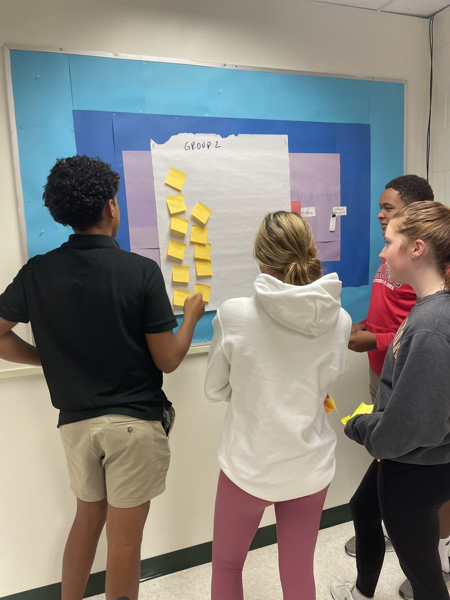 MsFusinaChem's tweet image. AP Seminar students brainstormed topics individually and then came together in their groups to start the first group project of the year! @SSSASsaints @hangingwithMsH #APSem #SaintsLearn
