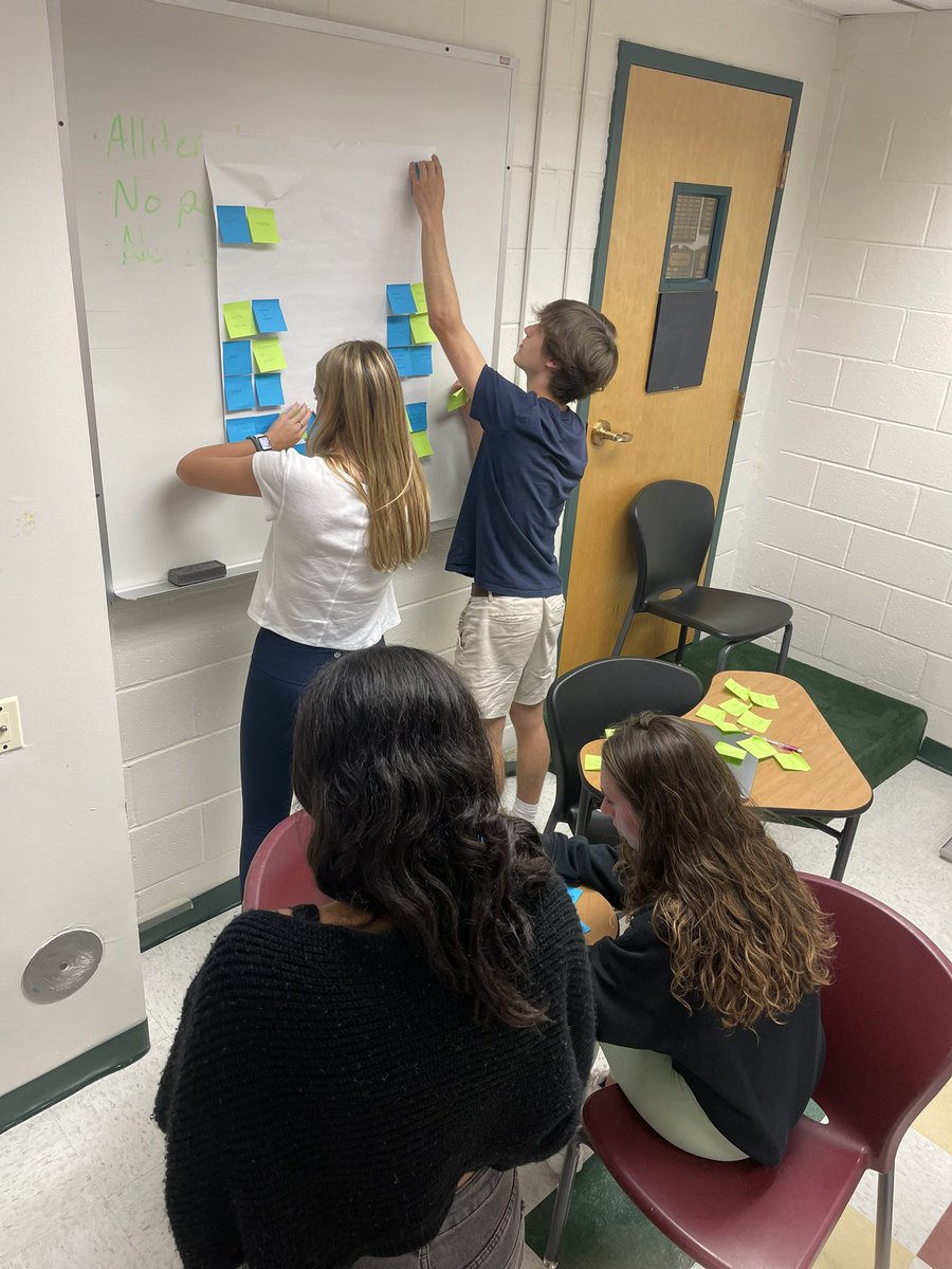 MsFusinaChem's tweet image. AP Seminar students brainstormed topics individually and then came together in their groups to start the first group project of the year! @SSSASsaints @hangingwithMsH #APSem #SaintsLearn