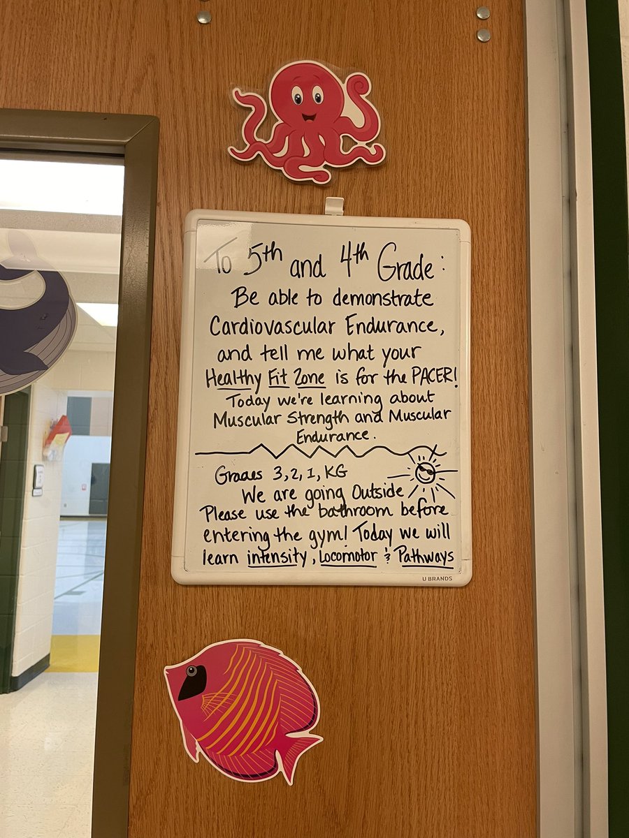 Trying something new this school year! Leaving a note on my classroom door for students to read before entering. Cross-curriculum and they come in much more prepared!