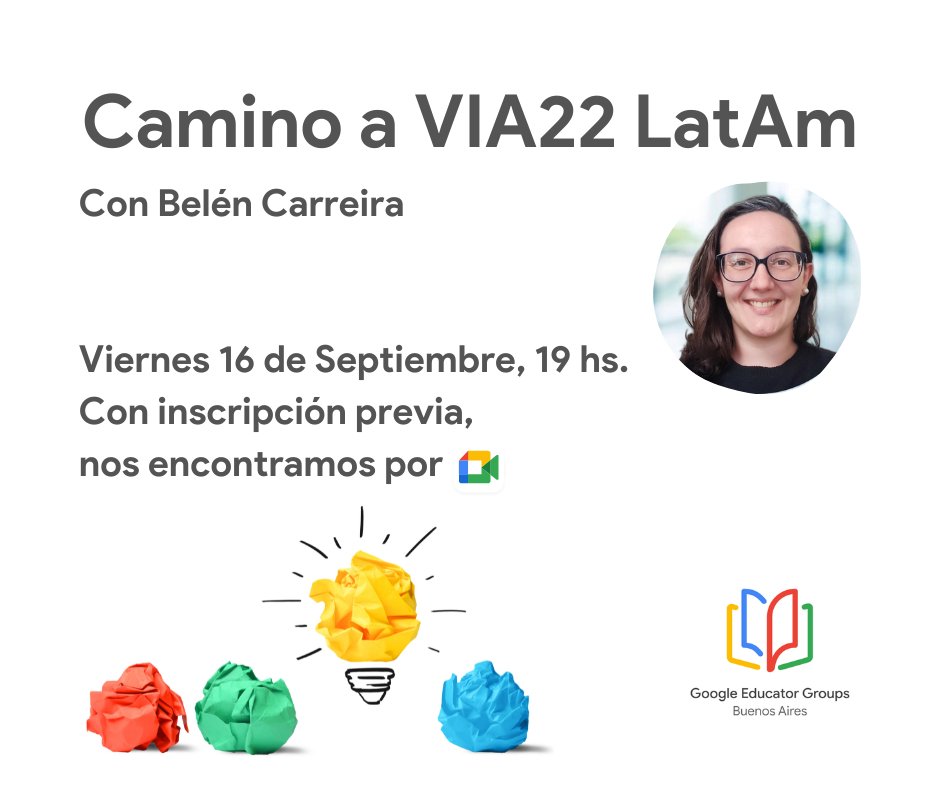 GEGBuenosAires's tweet photo. ¿Estás pensando en aplicar a #VIA22 LatAm? No te podes perder el encuentro de mañana con nuestra innovadora, @belecarreira. ¿Ya te inscribiste? 
🗓 Viernes 16 de septiembre 7 pm (ARG)
👉🏻https://t.co/njc90TpV9y https://t.co/ahhDRX7Oqa