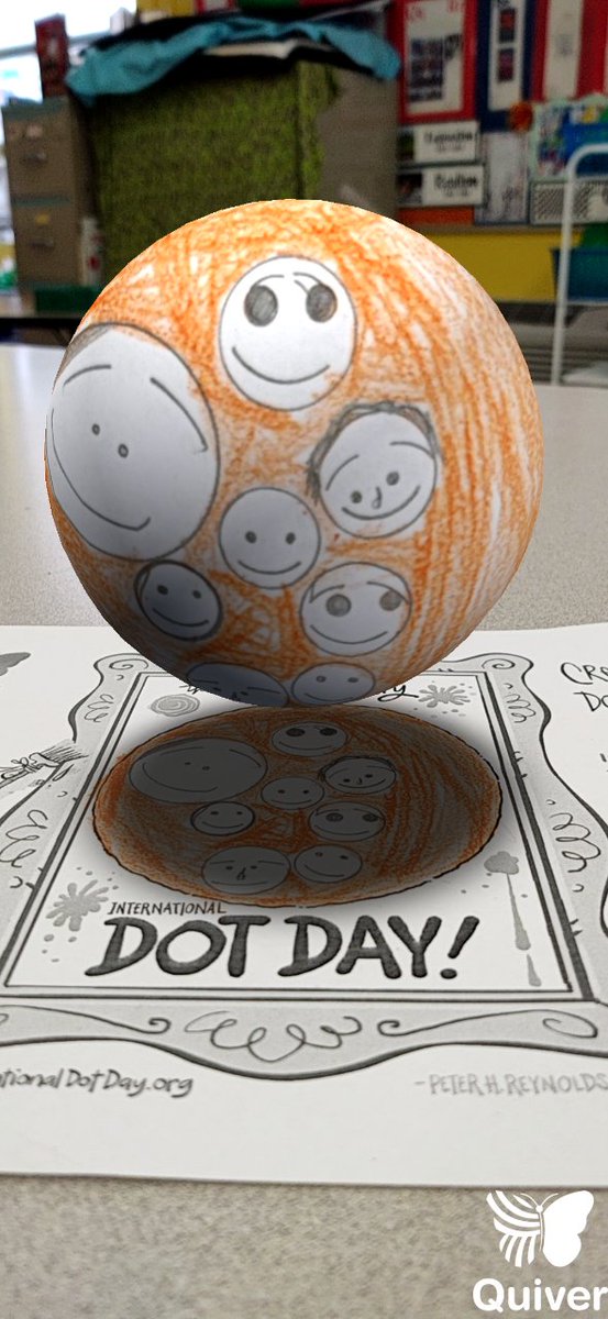 Dot Day fun in art with the #quiverapp!  Thanks for the amazing collaboration, <a href="/LRBurnette/">Laura Burnette</a>!  <a href="/VBFairfieldES/">Fairfield Elementary School <a href="/vbschools/">VBSchools</a></a> @vbschools