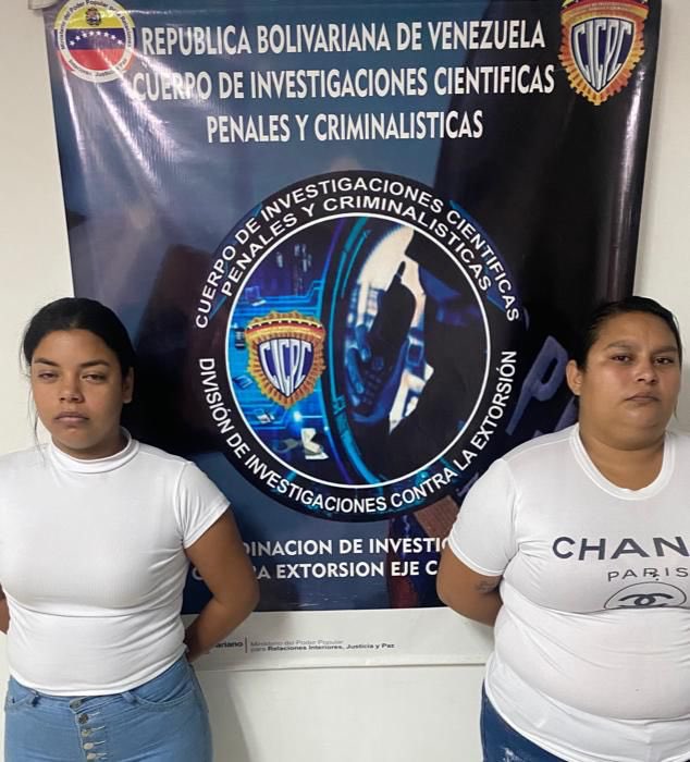 DouglasRicoVzla's tweet photo. #CICPC detuvo a dos hermanas y una prima de alias El Conas en Carabobo. 
https://t.co/czl9lZtDKq https://t.co/4vVHcKebJg