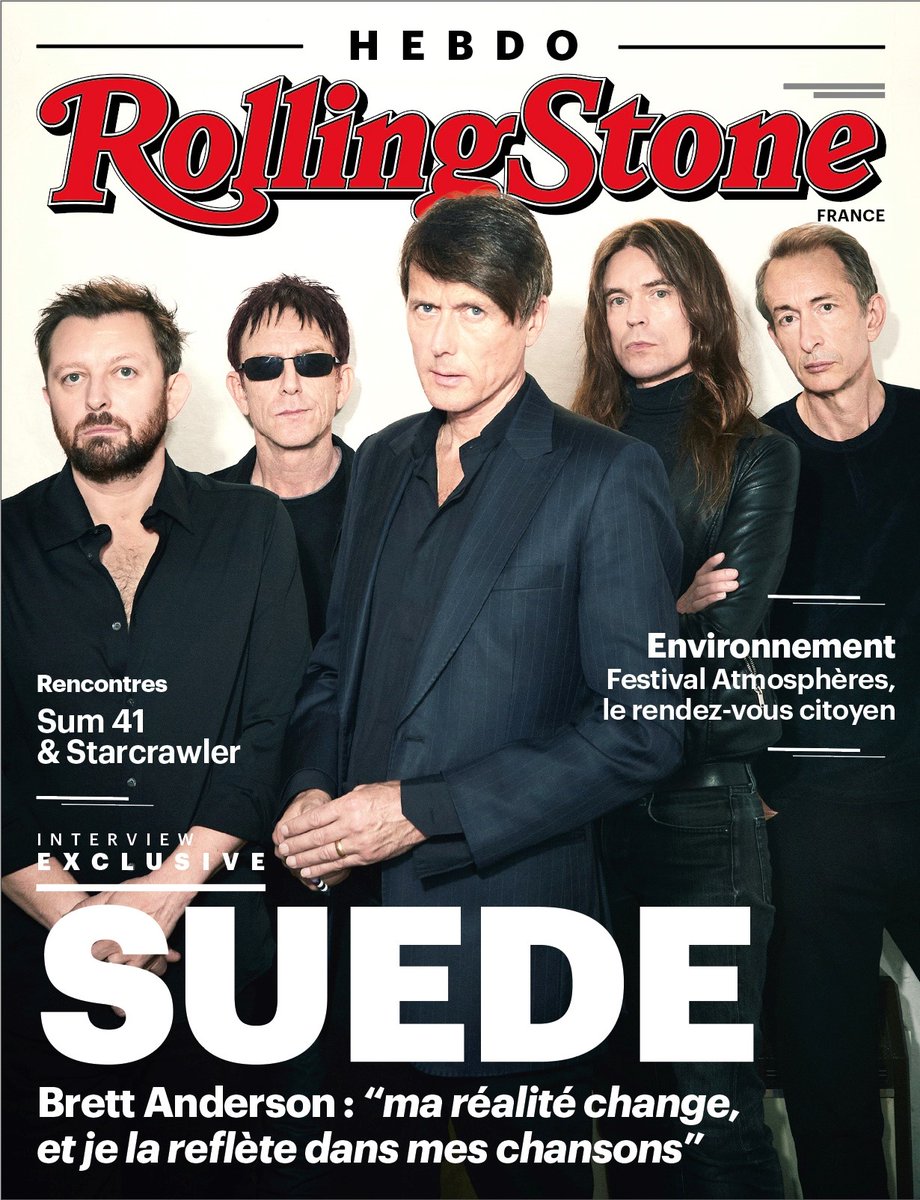 Rolling Stone France (@rollingstonefra) on Twitter photo ROLLING STONE HEBDO, N°91 -
<a href="/suedeHQ/">Suede HQ</a> : l'interview !
> bit.ly/34cB5En
🎧 <a href="/Sum41/">Sum 41</a>, <a href="/simpleplan/">Simple Plan</a>, <a href="/thestarcrawler/">STARCRAWLER</a>, <a href="/theblackangels/">The Black Angels</a>...
🎬 #FireofLove
.
#RollingStone #Hebdo #Suede ROLLING STONE HEBDO, N°91 -
<a href="/suedeHQ/">Suede HQ</a> : l'interview !
> bit.ly/34cB5En
🎧 <a href="/Sum41/">Sum 41</a>, <a href="/simpleplan/">Simple Plan</a>, <a href="/thestarcrawler/">STARCRAWLER</a>, <a href="/theblackangels/">The Black Angels</a>...
🎬 #FireofLove
.
#RollingStone #Hebdo #Suede