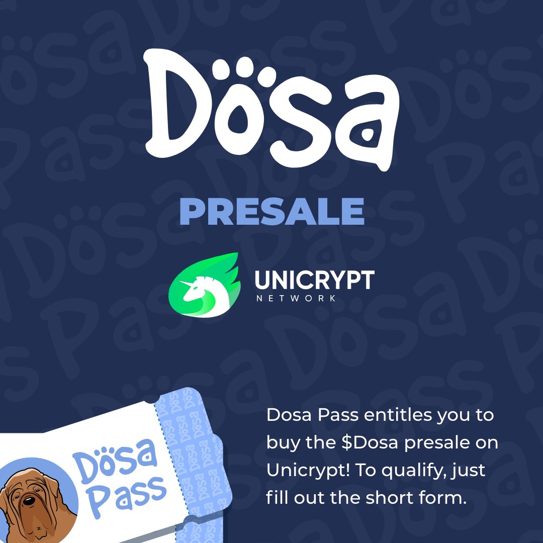 Click “Dosa Pass” at dosa.finance to apply today ✅