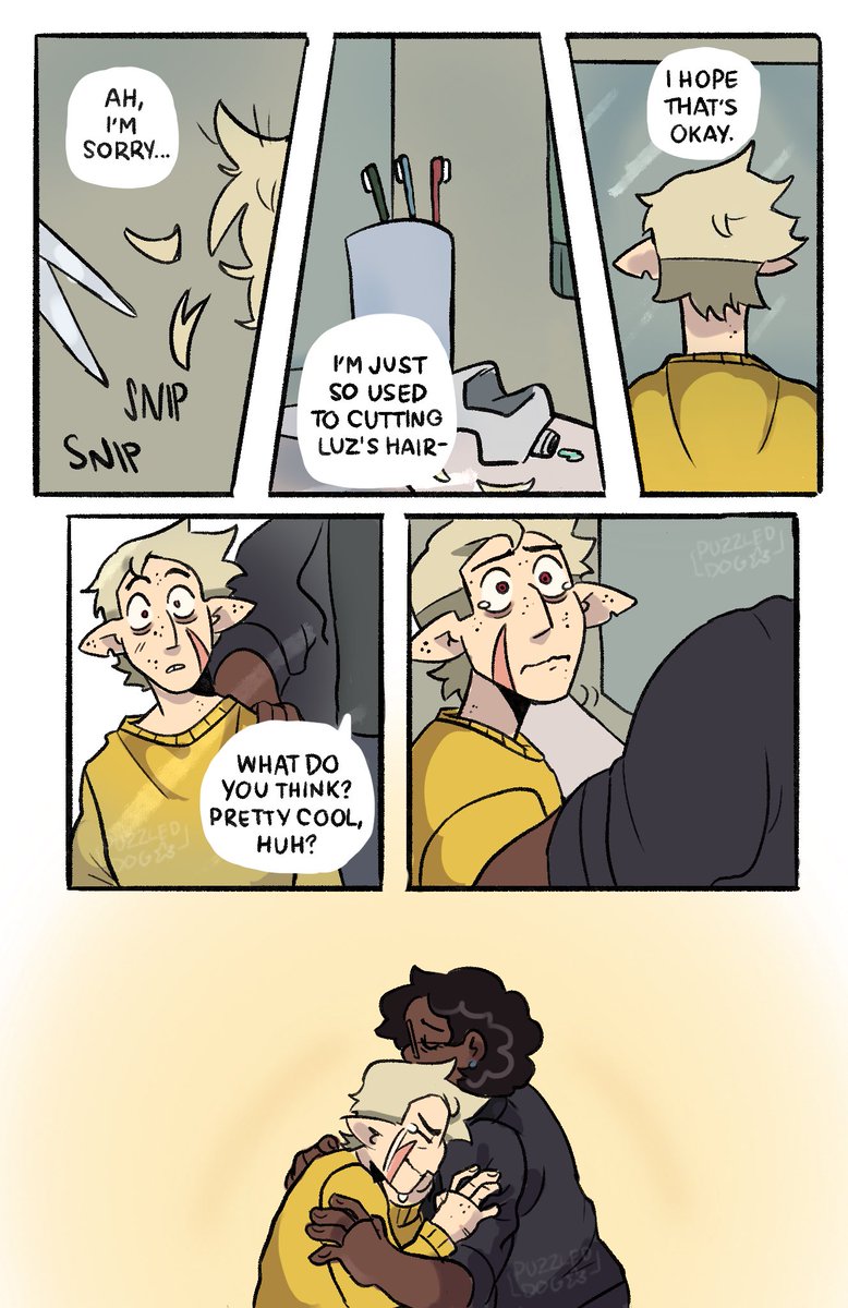 puzzzleddog's tweet photo. hunter’s haircut (the angsty sequel) 
#TheOwlHouse #toh #theowlhouseseason3 #tohfanart https://t.co/XbClVH6oFF
