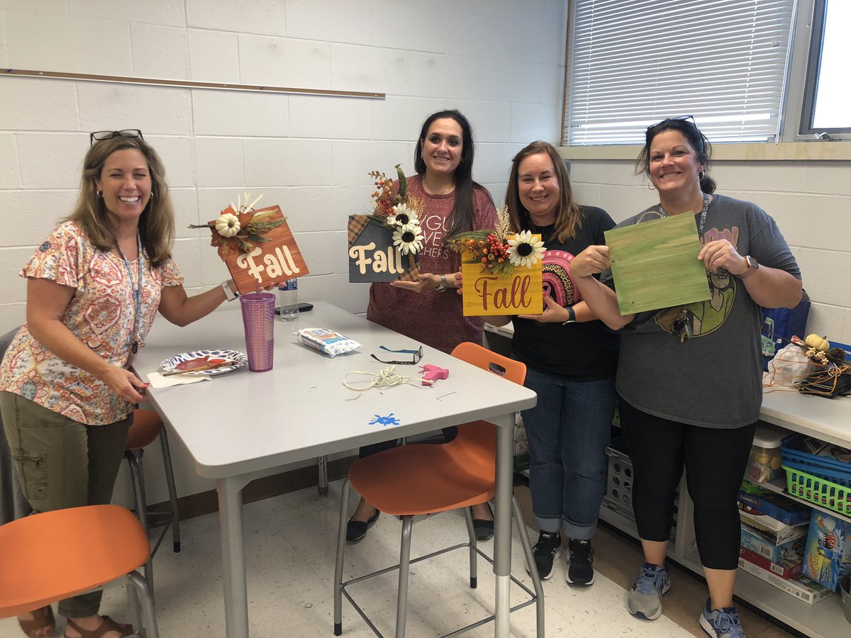 A little team building event with an after school craft project!