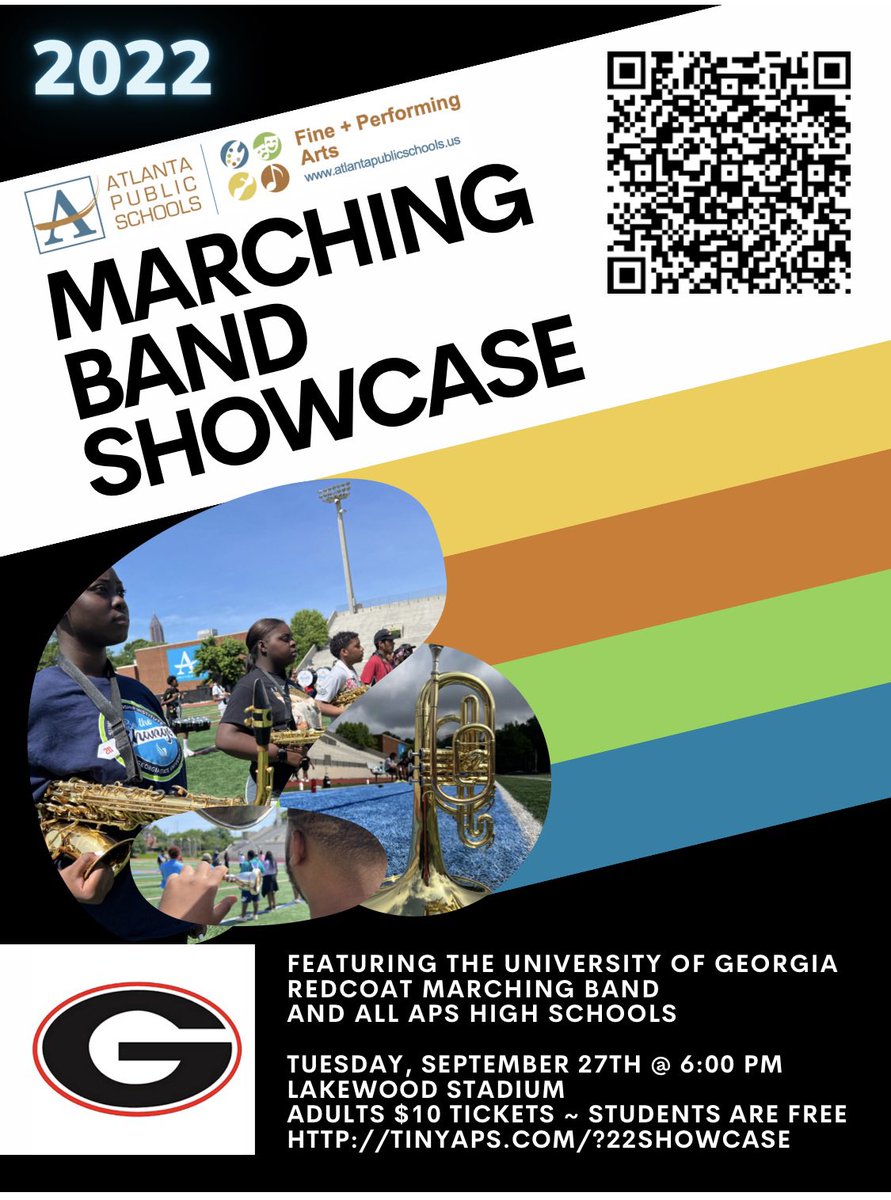 So excited to see our bands on the field in a few weeks. 🏆 Y’all come! #apsarts <a href="/BTWMarching100/">BTW Marching 100</a> <a href="/THSPantherBand/">THS Panther Band</a> <a href="/midtownhighband/">Midtown High School Band</a> <a href="/nawarriorband/">North Atlanta Band</a> <a href="/JamontLane/">Jamont D. Lane</a> <a href="/MaysBands/">Mays Bands</a> <a href="/CarverMusic1/">Carver_Music</a> <a href="/AcademyCsk/">The Academy Band of CSK/BEST</a> <a href="/UGARedcoatBand/">UGA Redcoat Band</a> <a href="/apsupdate/">ATL Public Schools</a>