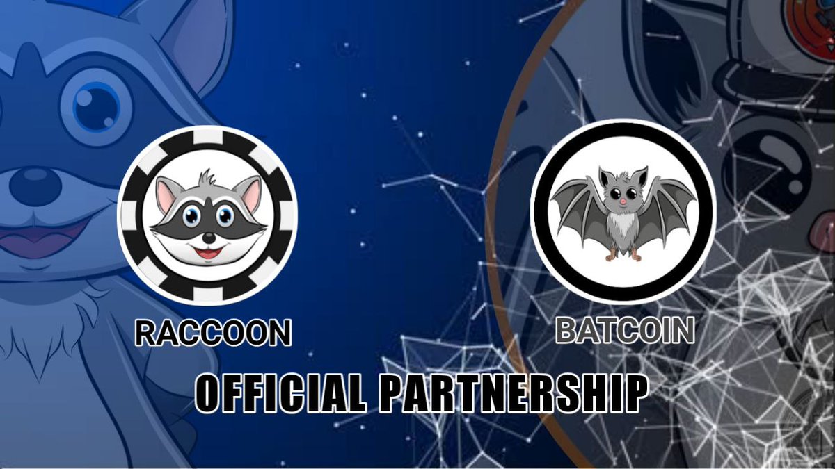raccoonscryptos's tweet photo. Official announcement paartnership with https://t.co/S1Xzrd7hoI BATS/COONS Farm in https://t.co/r0NKg4P9Fd
$COONS $BATS #BSC #DeFiProject https://t.co/y6mSVhcD9h