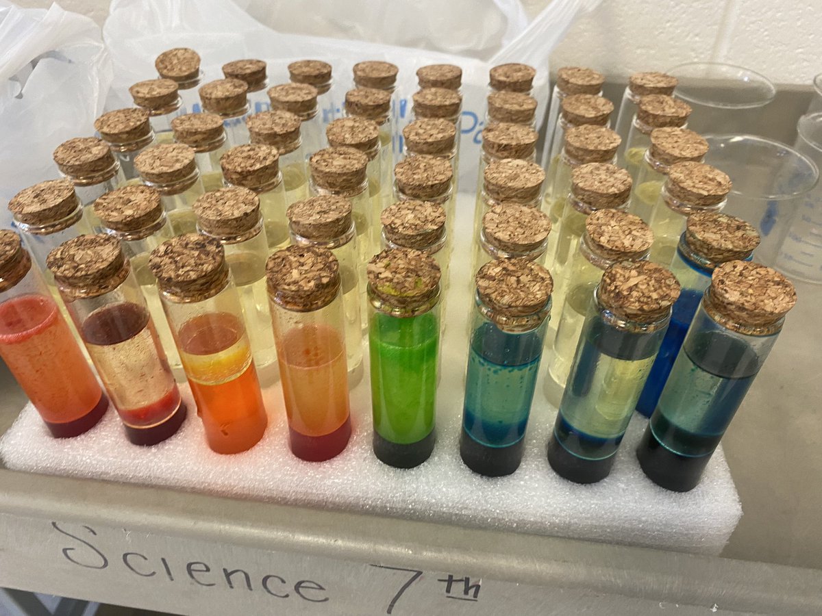 Today we made lava lamps to determine how we can prove that a chemical change happened! <a href="/RMSRavens/">Rockvale Middle</a>