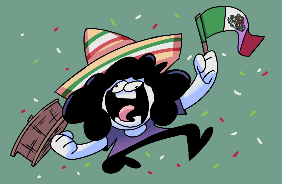 「AHORA SI PELELES!! VIVA A MÉXICO CARAS D」|Peloのイラスト