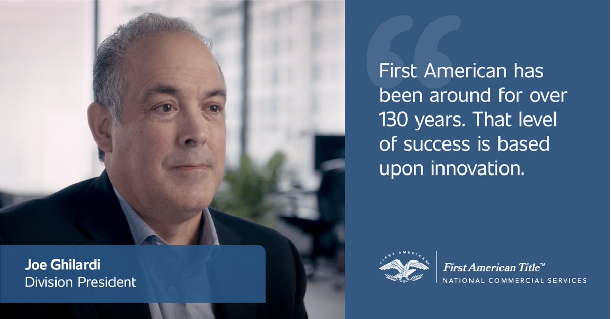 rondalanda's tweet photo. Building on our legacy, First American is constantly pushing forward what is possible through our culture of innovation.
Introducing #ClarityFirst. https://t.co/1PecS0HGHD #firstam #innovation #clarityfirst https://t.co/6IGtTOtTQw